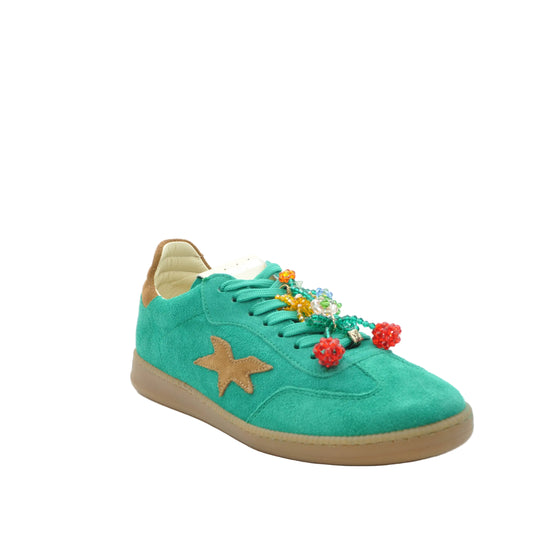 green suede sneakers meline