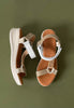 white casual sandals for women