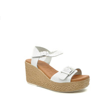 Load image into Gallery viewer, white espadrille sandals