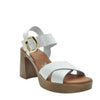 white platform sandas