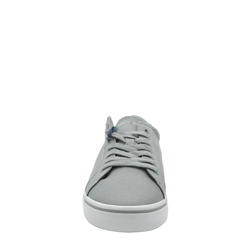 Load image into Gallery viewer, grey canvas trainers

