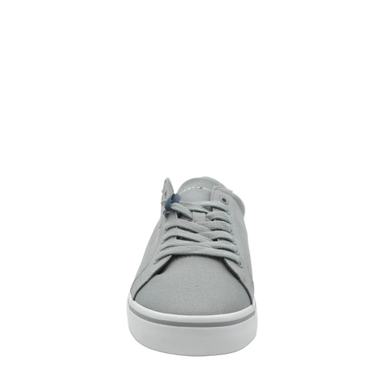 grey canvas trainers