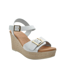 Load image into Gallery viewer, white wedge sandals