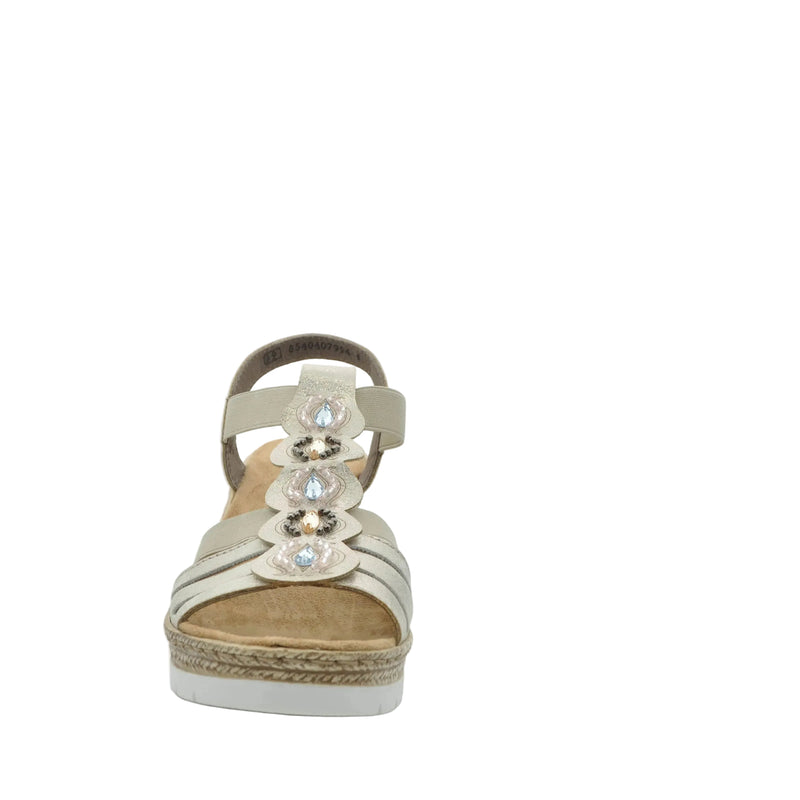 Load image into Gallery viewer, beige rieker sandals
