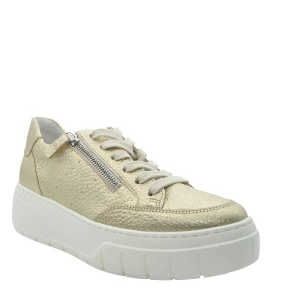 gold ladies trainers