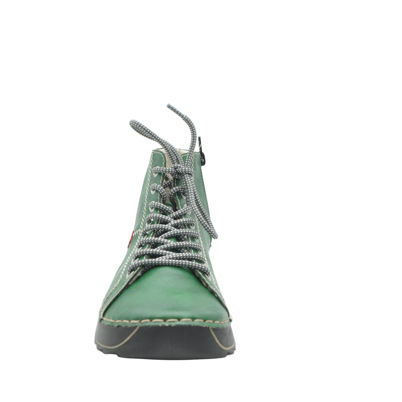 Load image into Gallery viewer, green rieker boots for women

