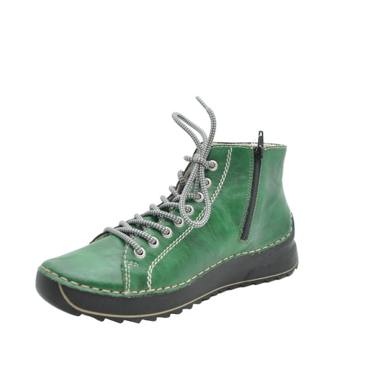 green rieker ankle boots