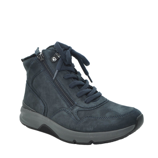 navy walking boots