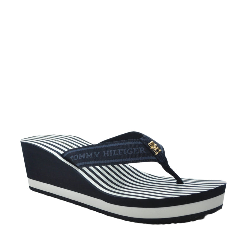 Load image into Gallery viewer, tommy hilfiger navy flip lops
