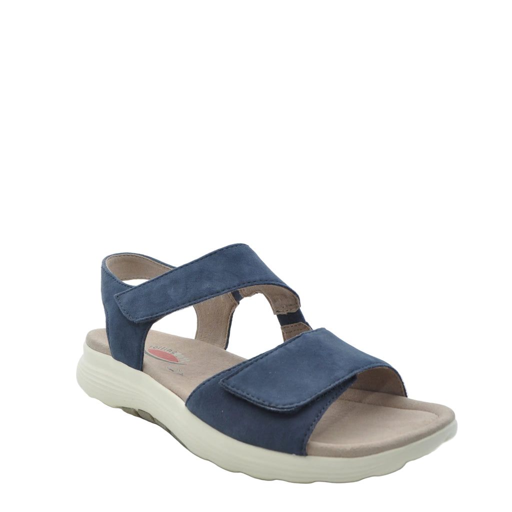 navy walking sandals