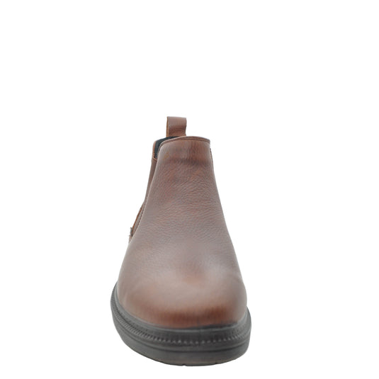 brown wide fit chelsea boots for men