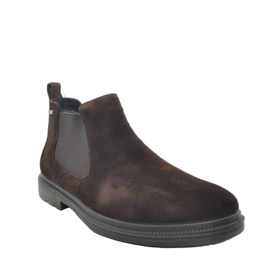 brown suede chelsea boots