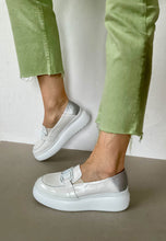 Load image into Gallery viewer, white chunky loafers