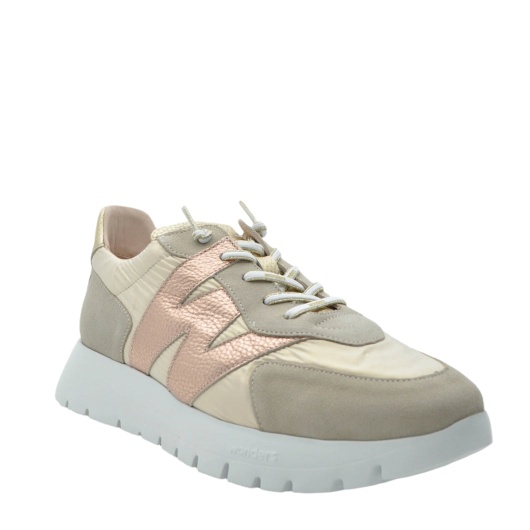 beige platform sneakers