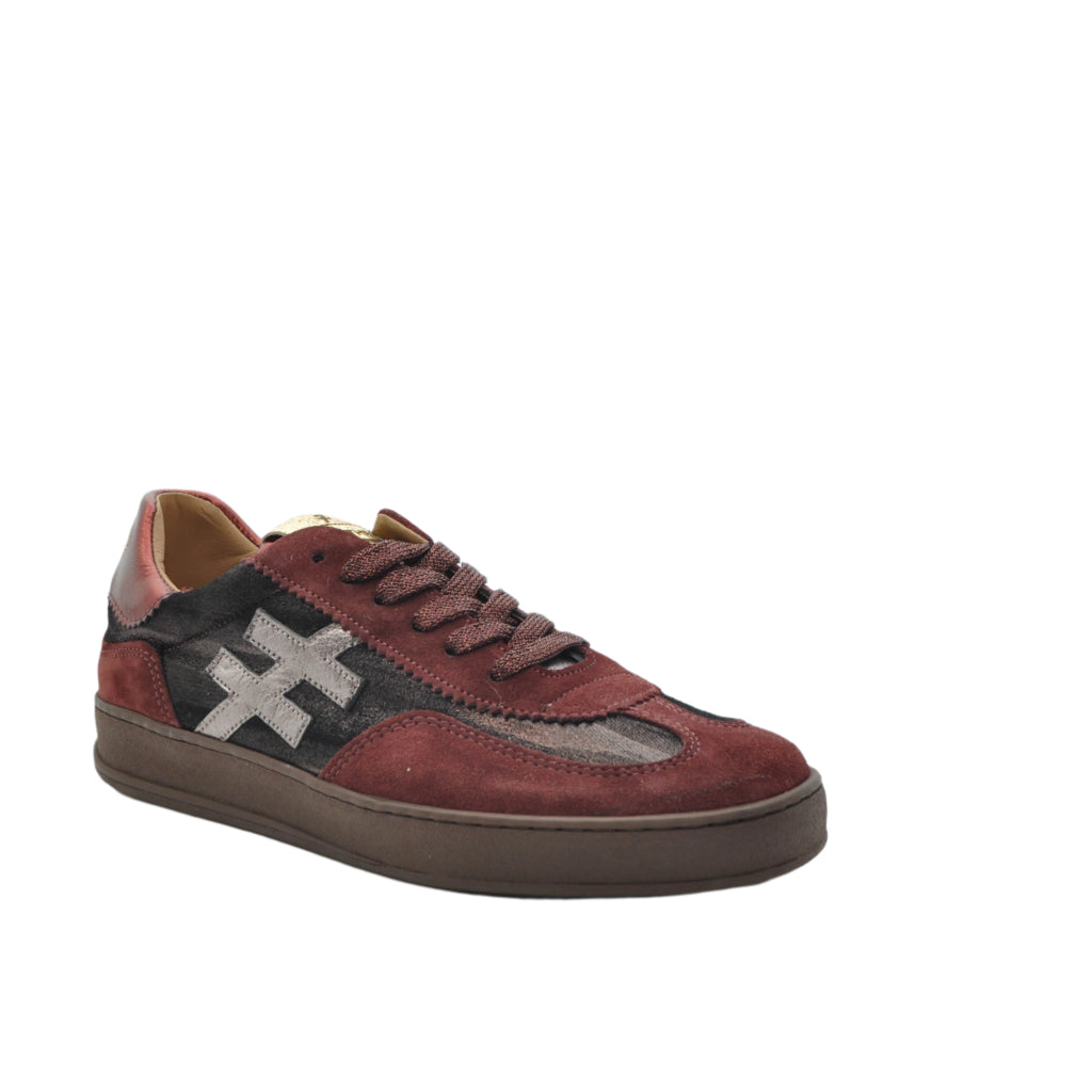 burgundy fashion sneakers