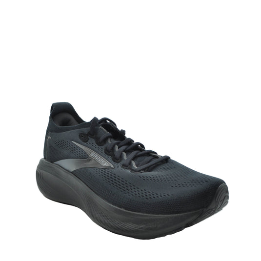 mens black running shoes brooks