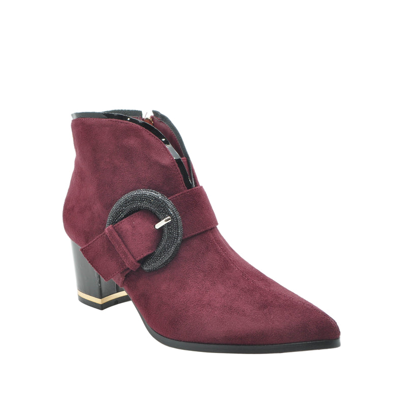 Load image into Gallery viewer, burgundy womens boots
