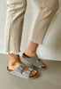 grey arizona sandals