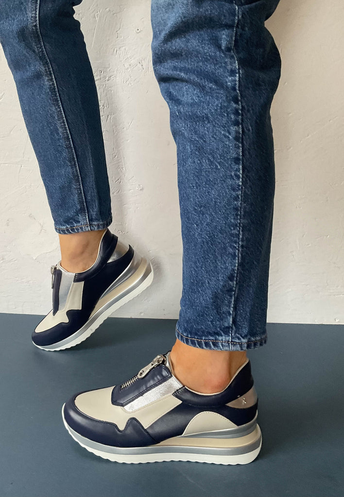 low wedge trainers