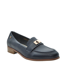 Load image into Gallery viewer, navy loafers for women