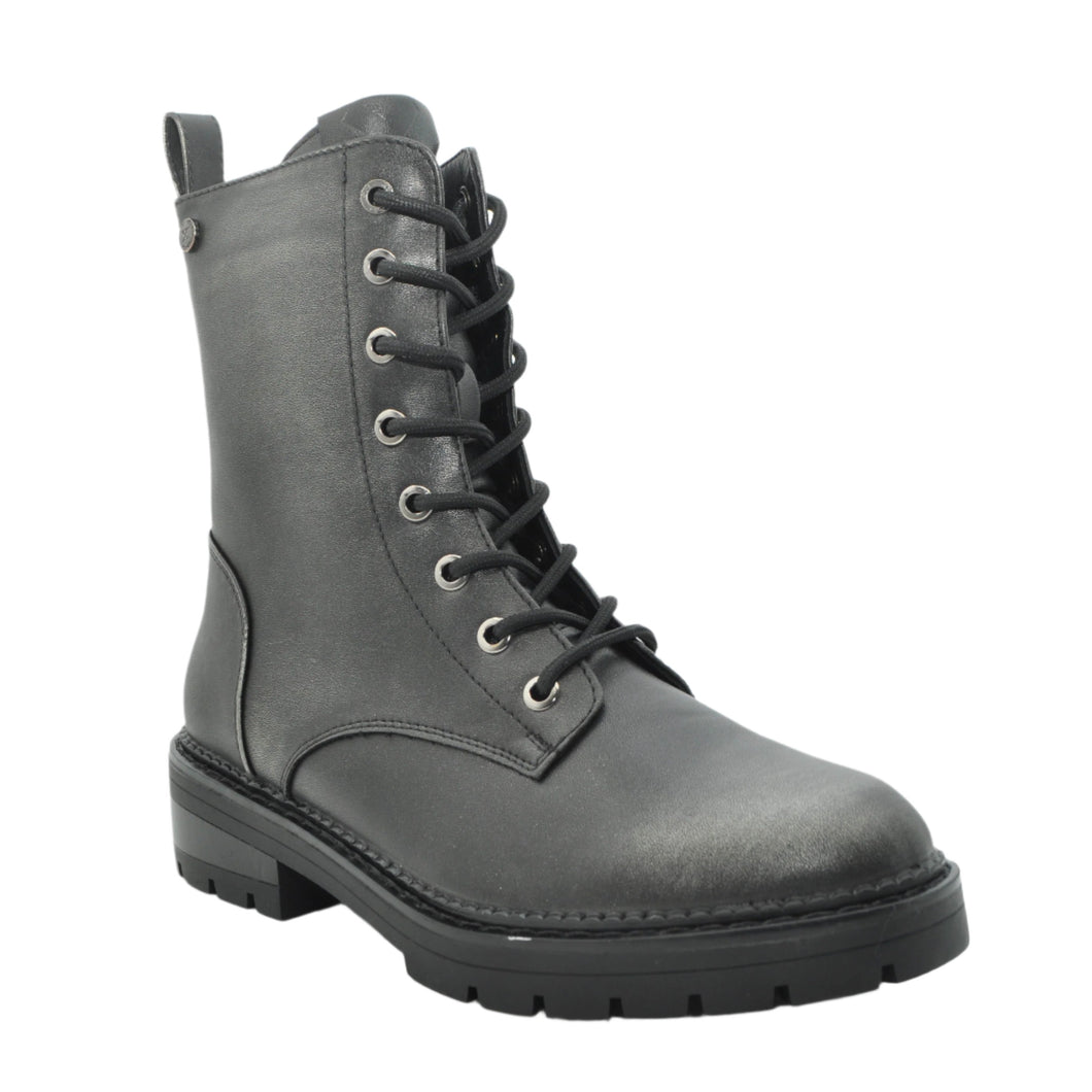 mettalic military boots