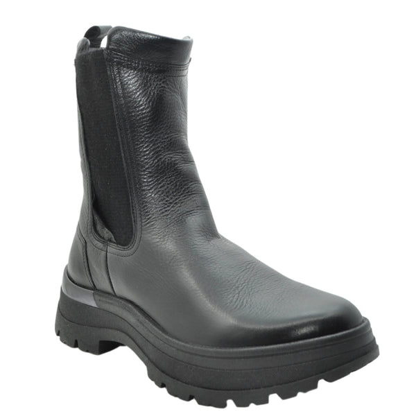 black womens chunky chelsea boots