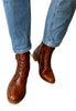 brown heeled boots