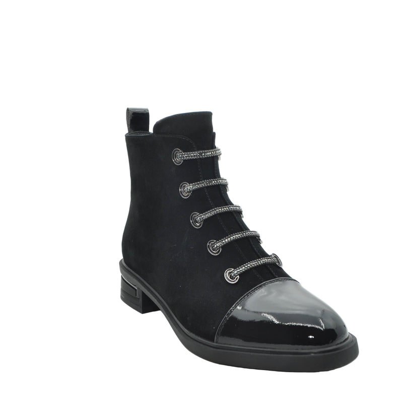Load image into Gallery viewer, black dressy boots for women
