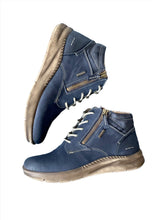 Load image into Gallery viewer, josef seibel navy flat boots