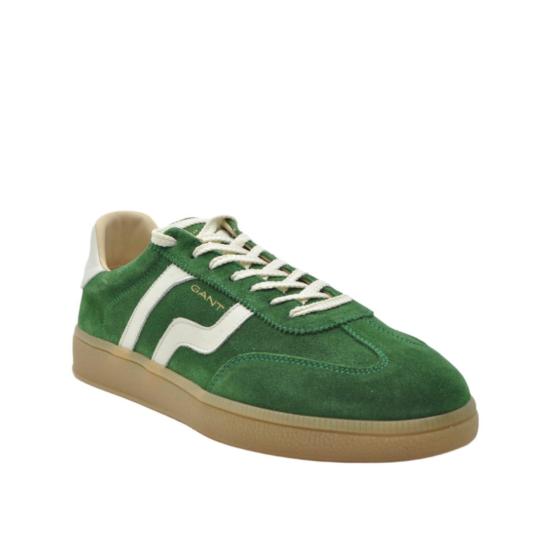 green suede trainers