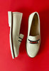 white flat shoes