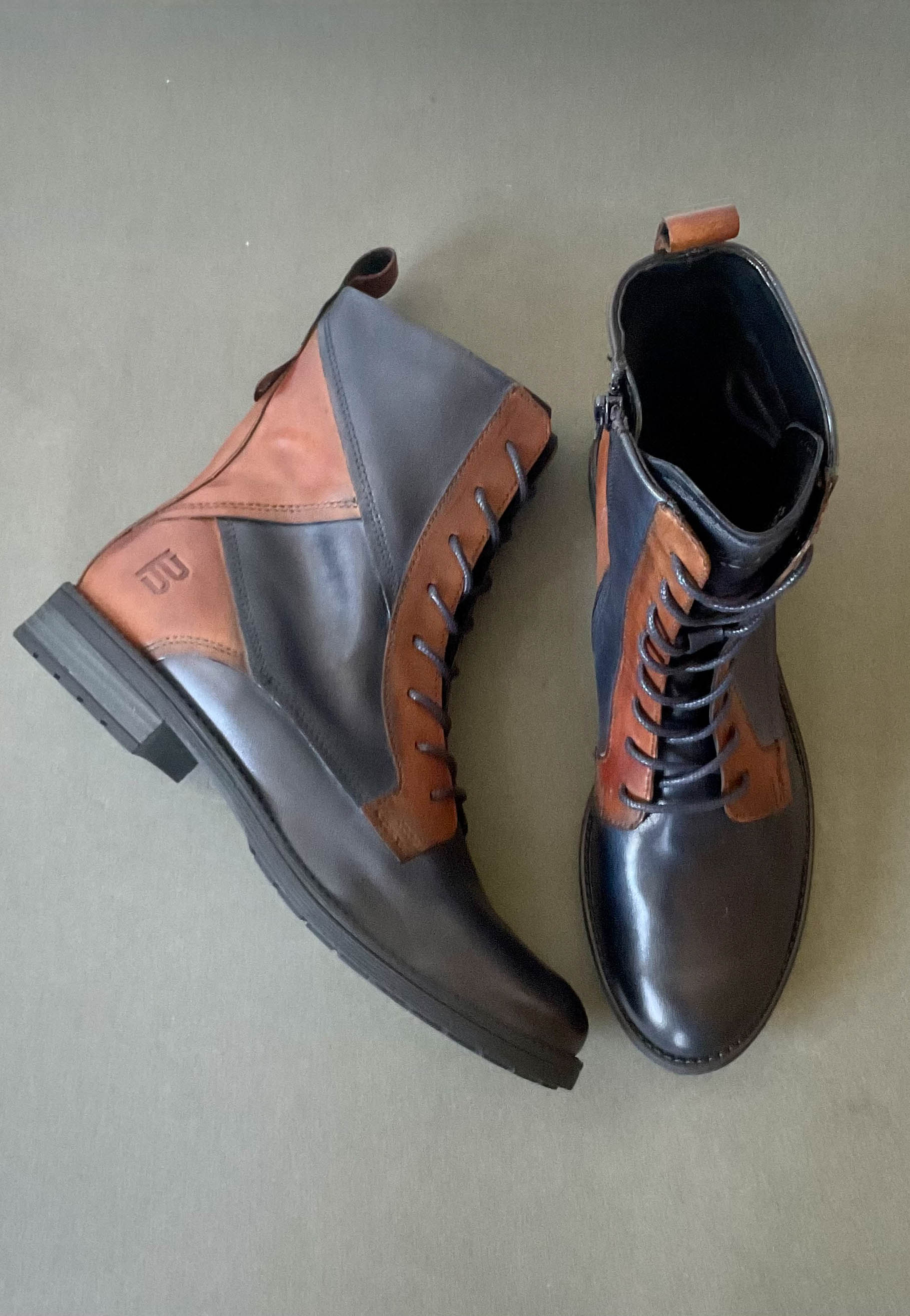 bagatt brown lace up boot