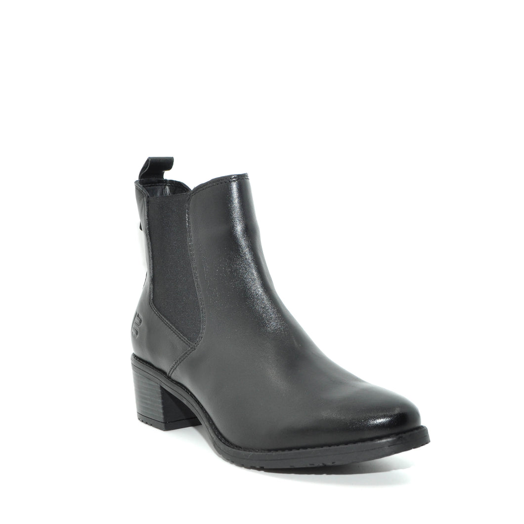 bagatt black heeled chelsea boots