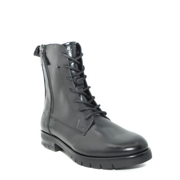 bagatt black leather boots for women