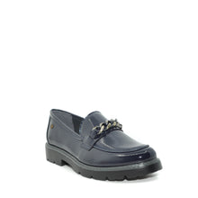 Load image into Gallery viewer, navy patent flat shoes