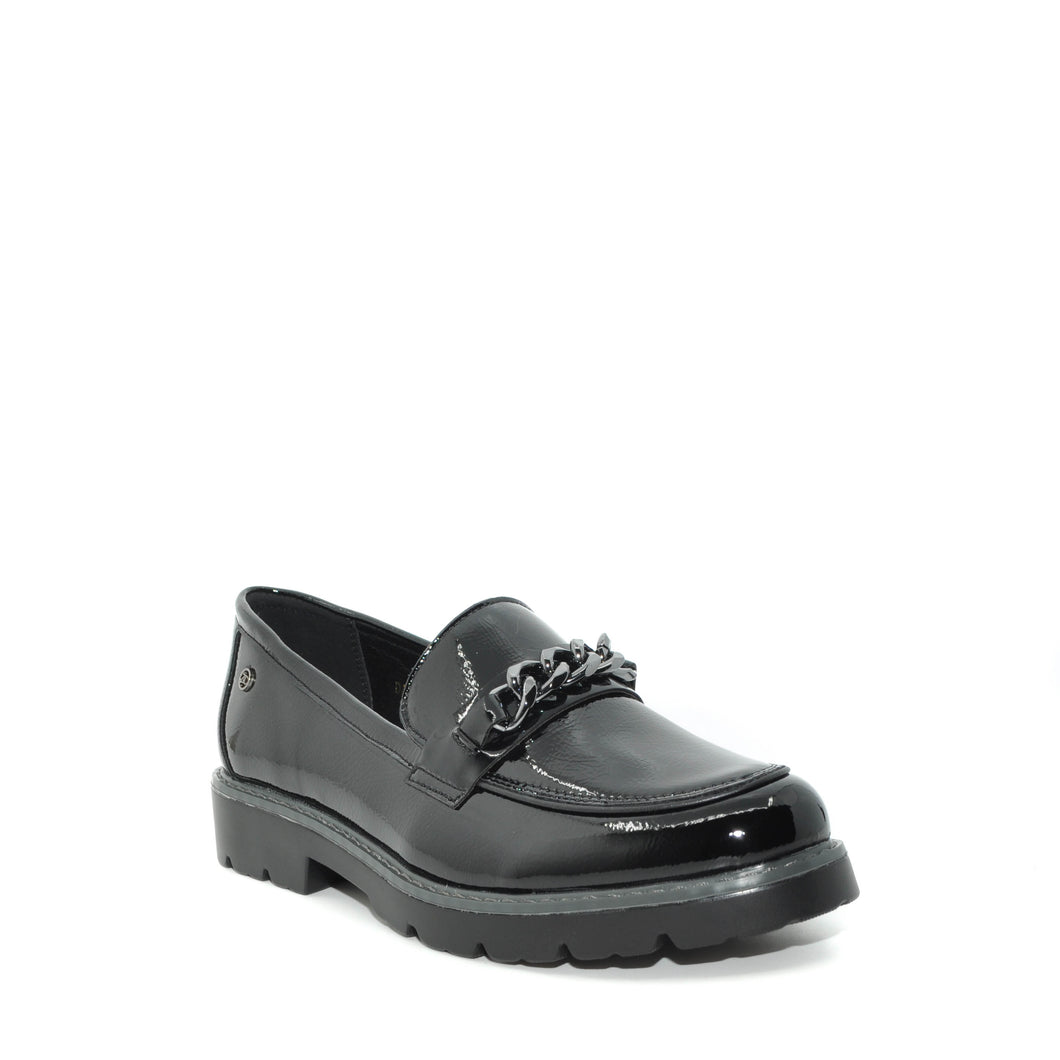 black loafers