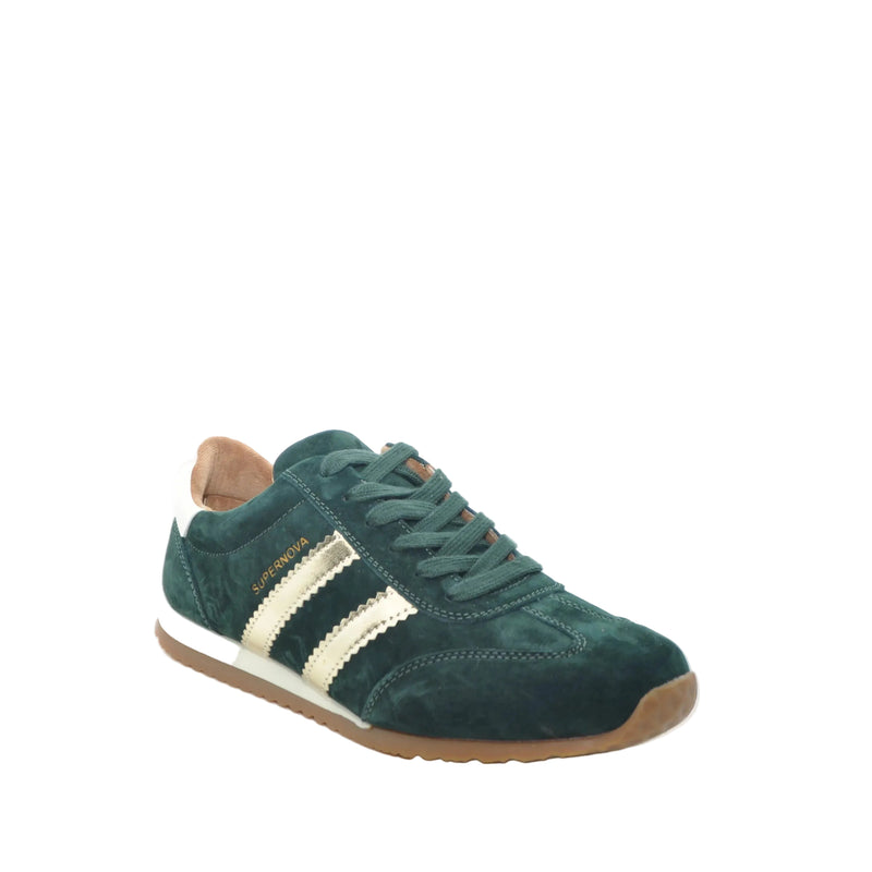 Load image into Gallery viewer, green drilley trainers
