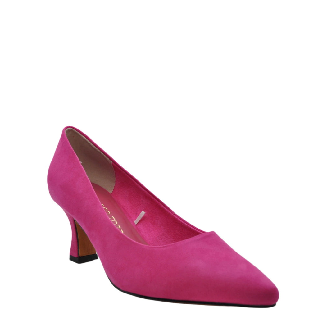 pink low heels