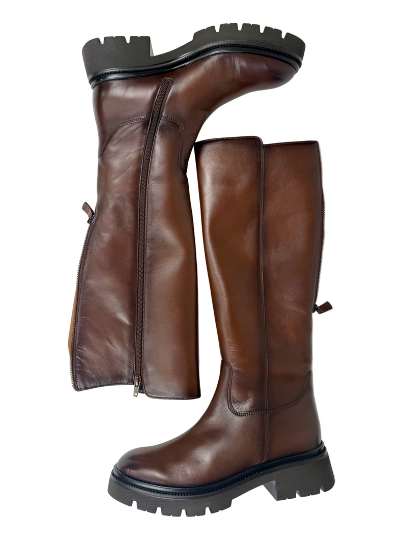 Load image into Gallery viewer, brown knee high boots gabor
