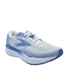 white blue brooks shoes