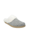 grey fur slippers