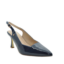 Load image into Gallery viewer, navy pointed shoes