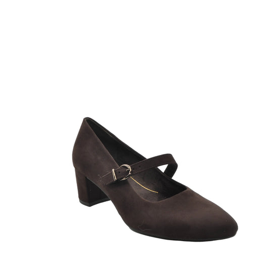 brown wide fit heels
