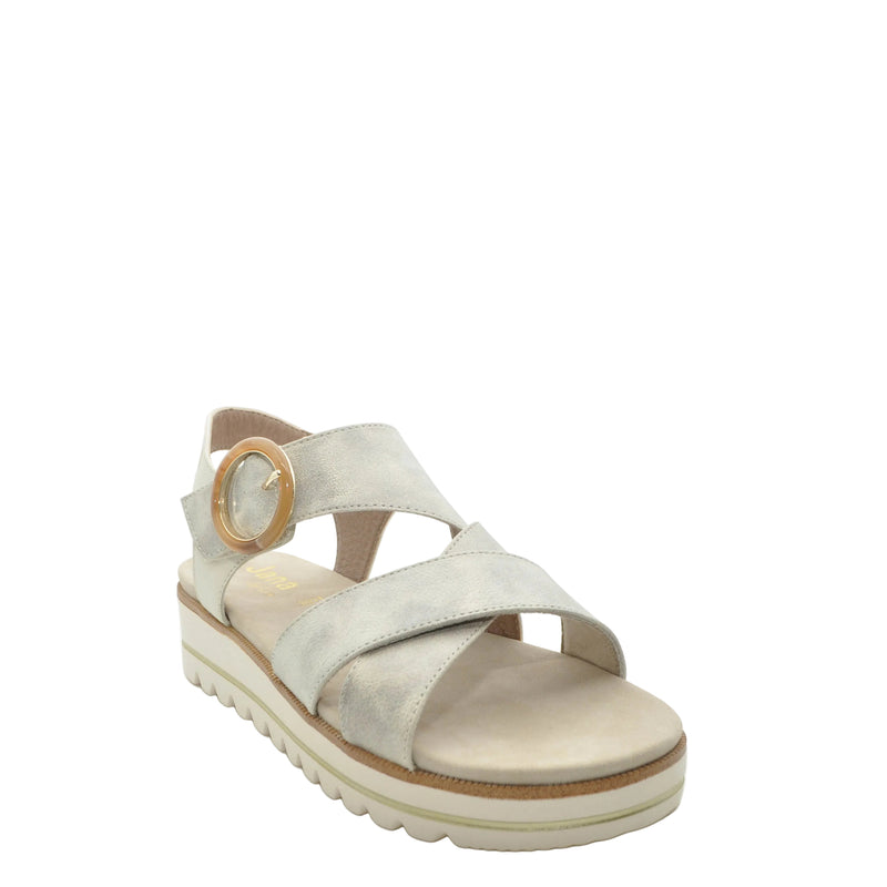 Load image into Gallery viewer, silver chunky sandals
