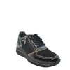 low wedge black walking shoes