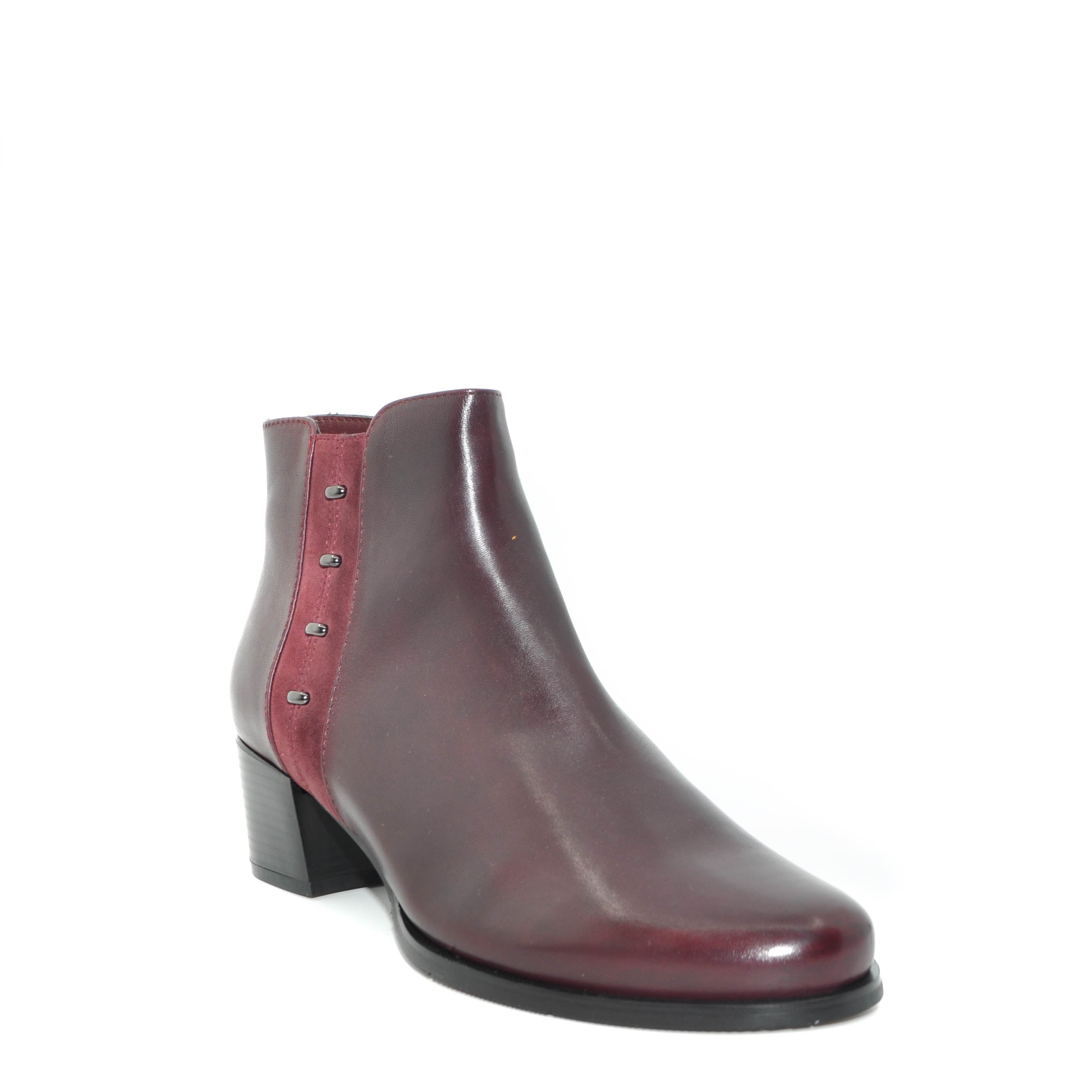 Wine coloured hot sale ankle boots