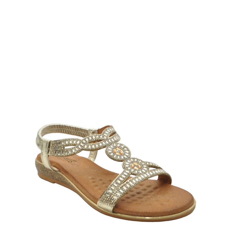 Load image into Gallery viewer, ladies low wedge sandals
