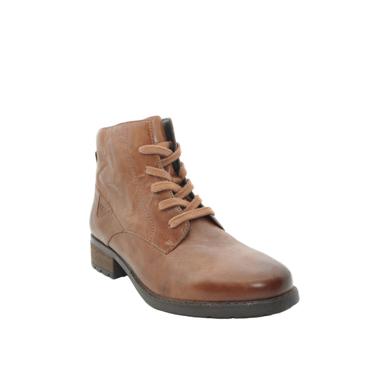 womens flat brown leather boots