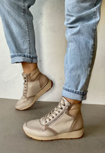Load image into Gallery viewer, beige ladies ankle boots