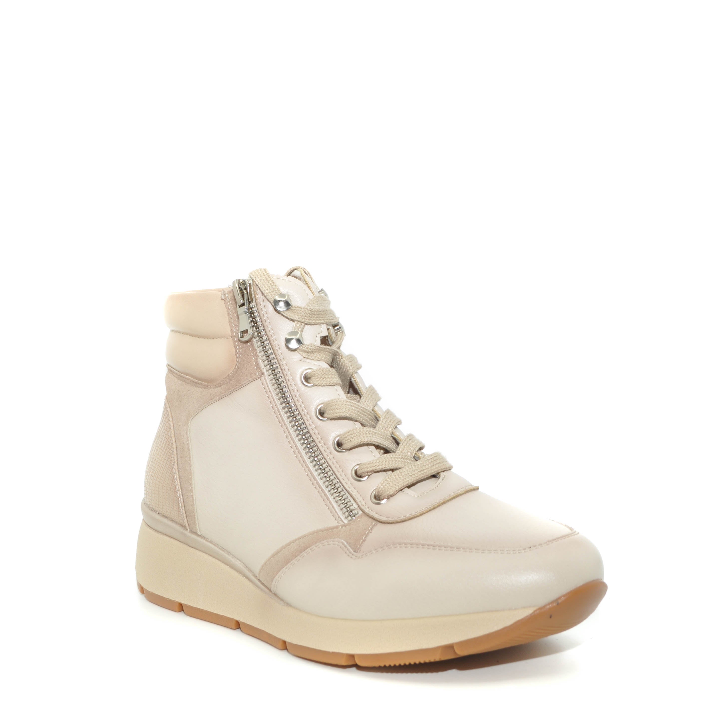 cream lace up boots women